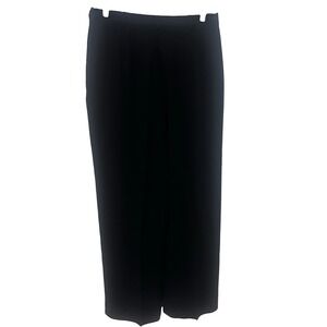 VTG Josephine Chaus 100% Silk Black Dress Pants – Size 10 Soft Flowy Wide Leg